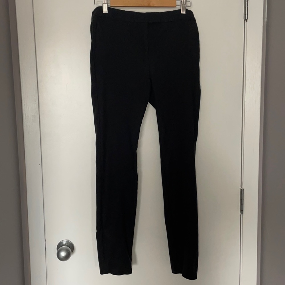 J Crew straight cut women's black trousers (size 4)